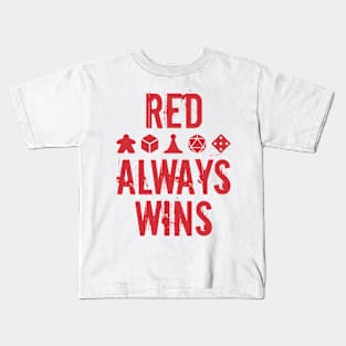 Red Always Wins Kids T-Shirt